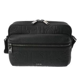 Dior Rider Zip Black Gravity Leather Grained Calf Messenger Bag
